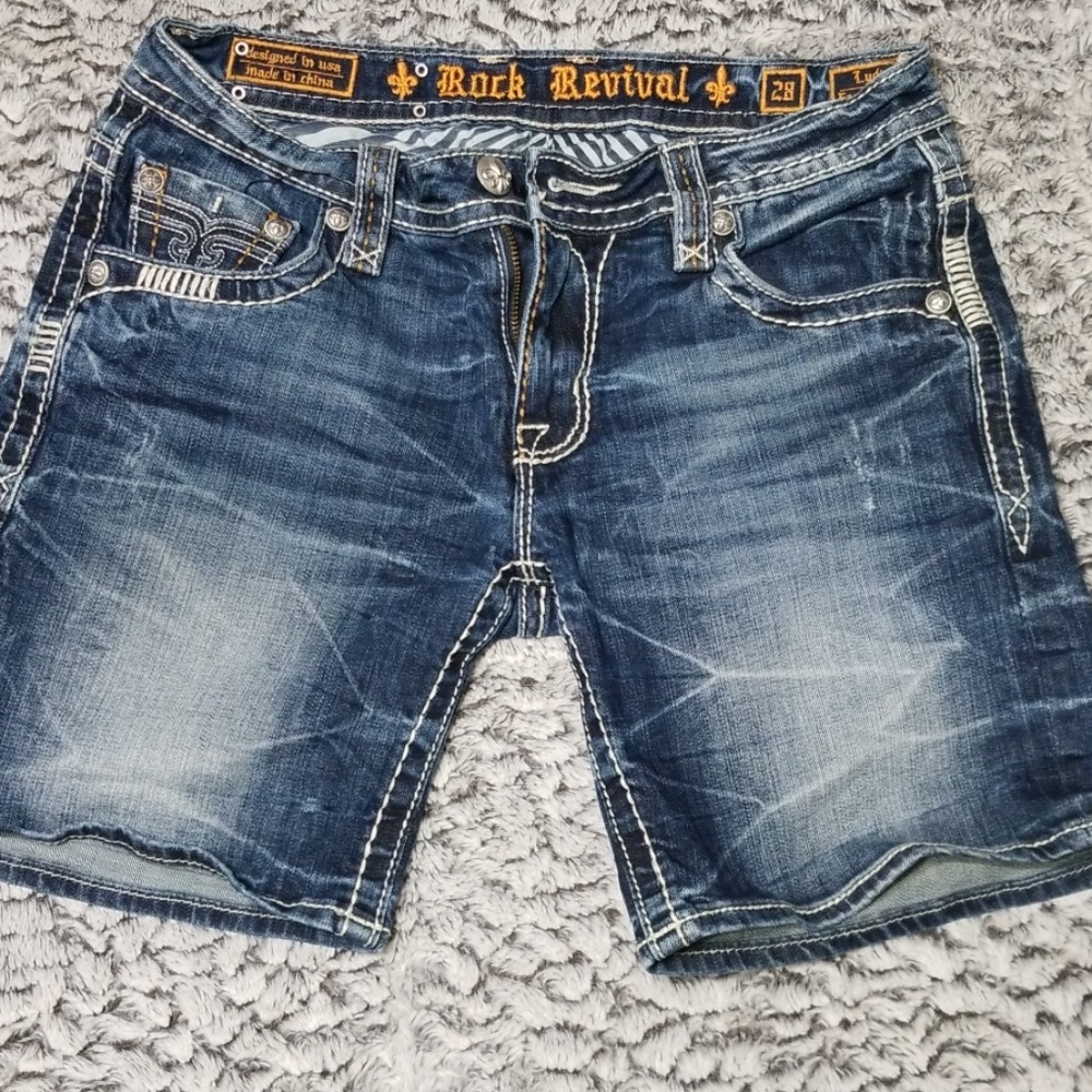 Rock Revival Bermuda Shorts